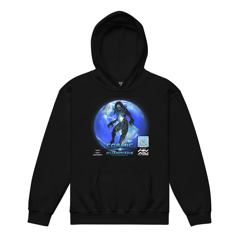 Cosmic Guardians Hoodie QR Game Code Aquarius