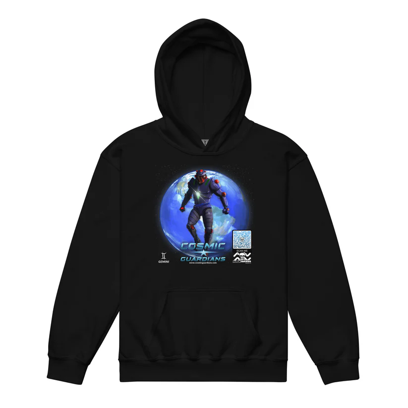 Cosmic Guardians Hoodie QR Game Code Gemini