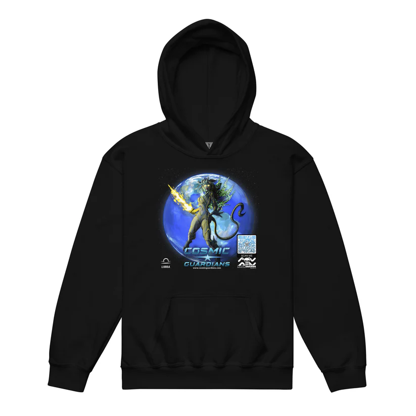 Cosmic Guardians Hoodie QR Game Code Libra