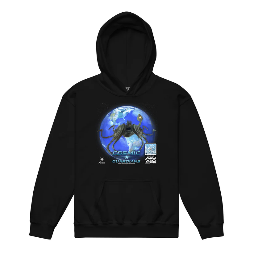 Cosmic Guardians Hoodie QR Game Code Pisces