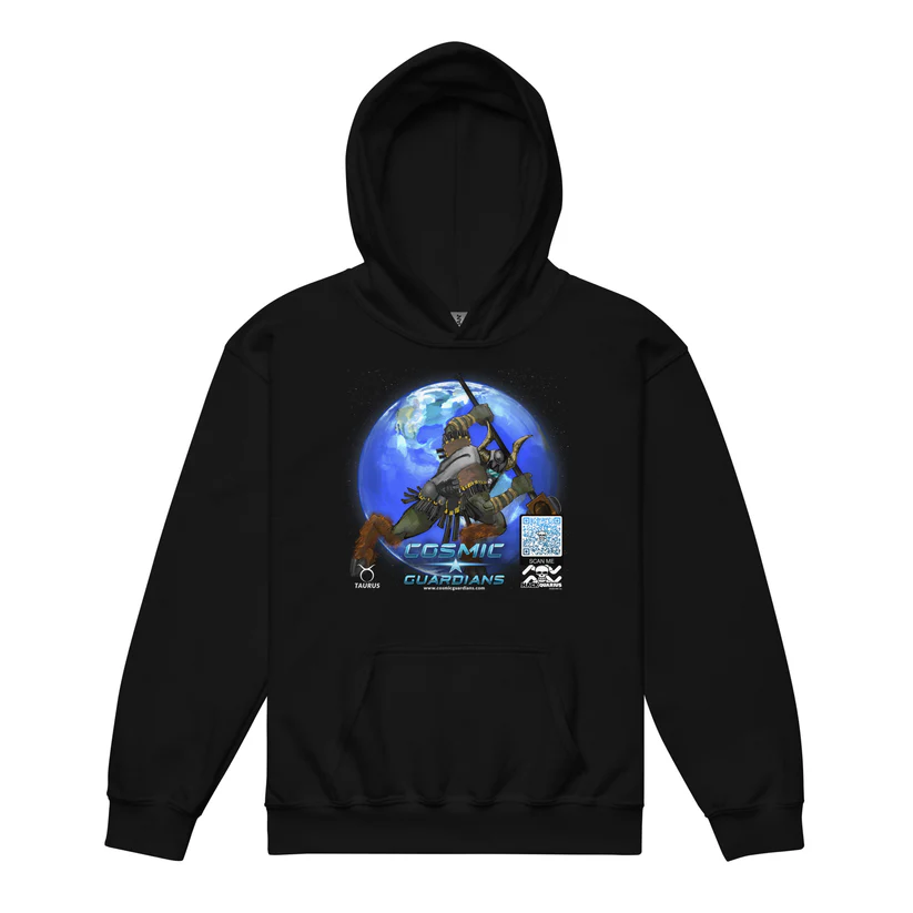 Cosmic Guardians Hoodie QR Game Code Taurus